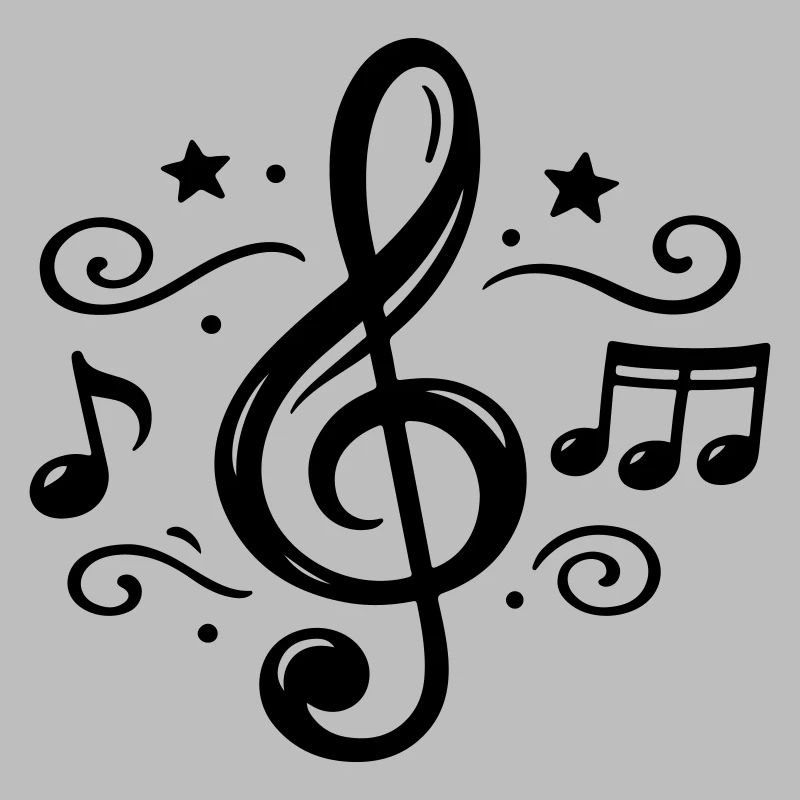 Notes musicales de clé