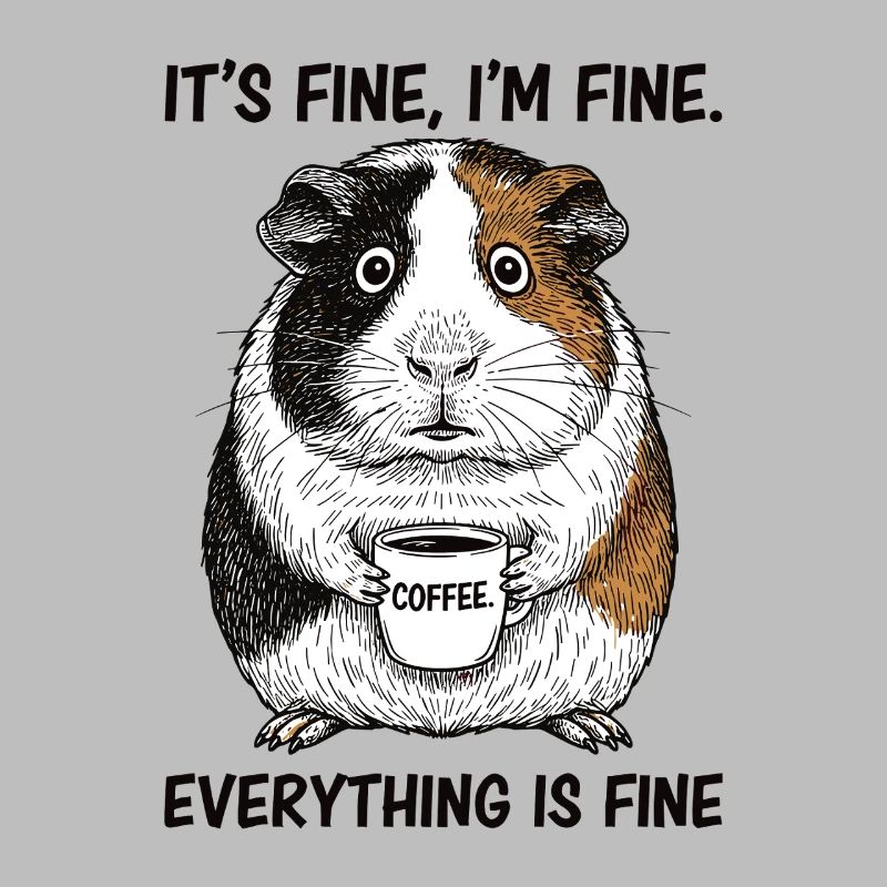 Its Fine Im Fine Coffee Guinea Pig