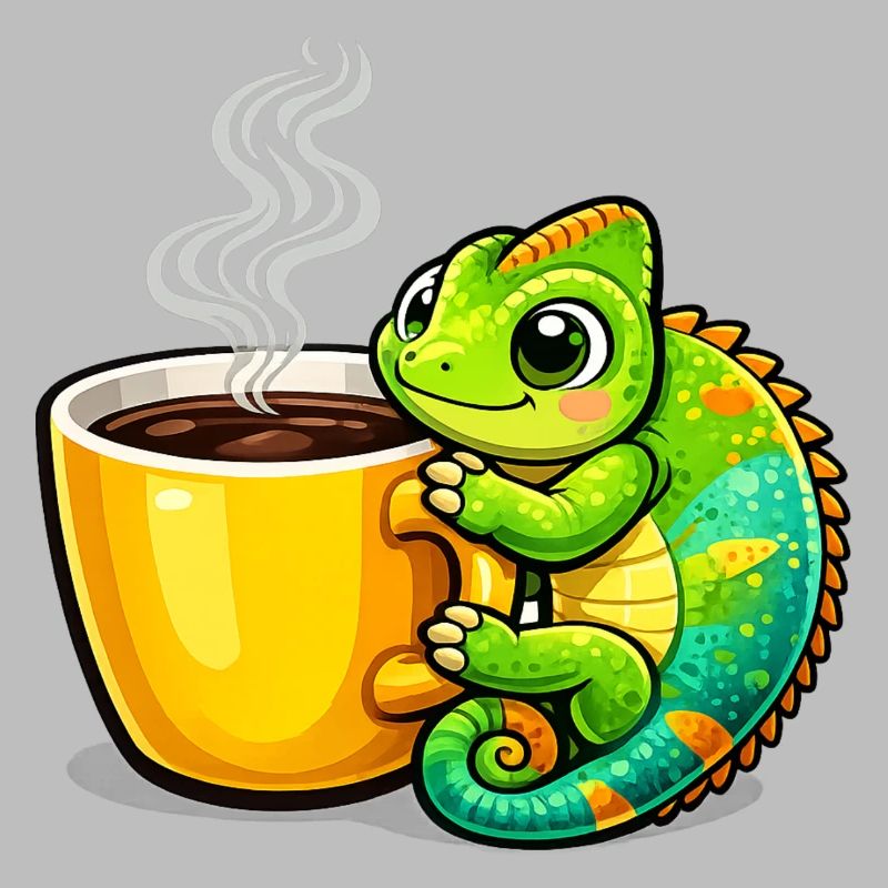 Coffee Dragon Cuddle