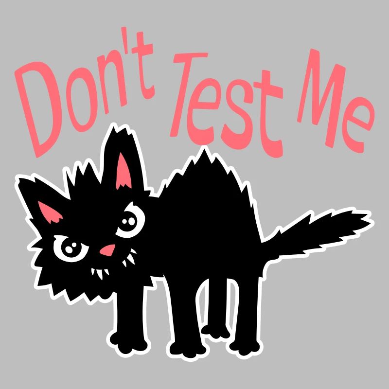Ne me teste pas, chat coquin, citation drôle : logo