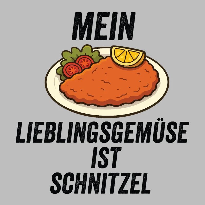Schnitzel-Feinschmecker-Enthusiast deutsches Essen
