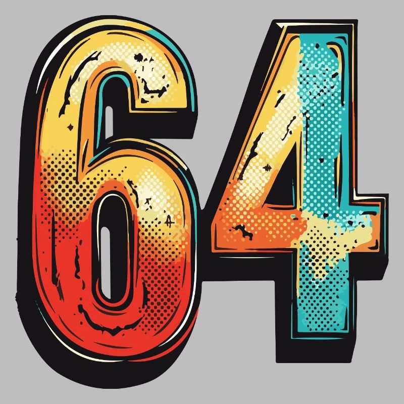 64 chiffres colorés