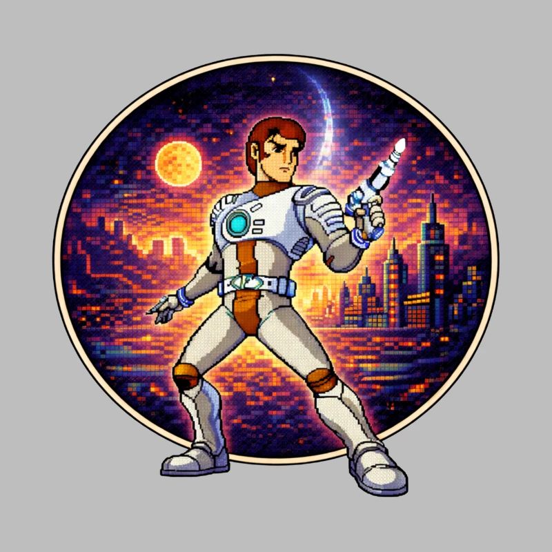 Pixel Captain – Retro Sci-Fi Hero
