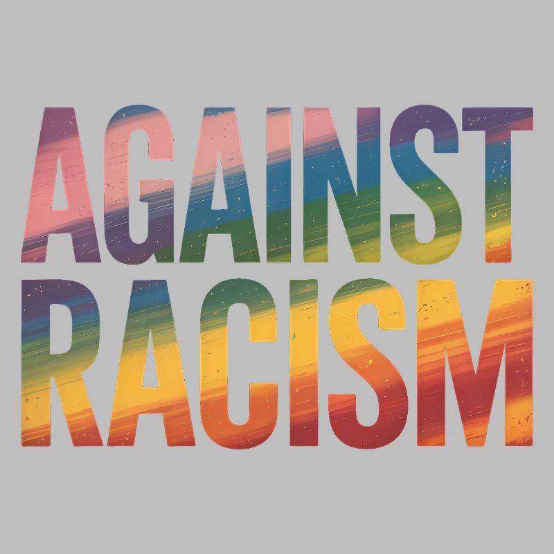 Gegen Rassismus – Antifa-Regenbogen-Tee