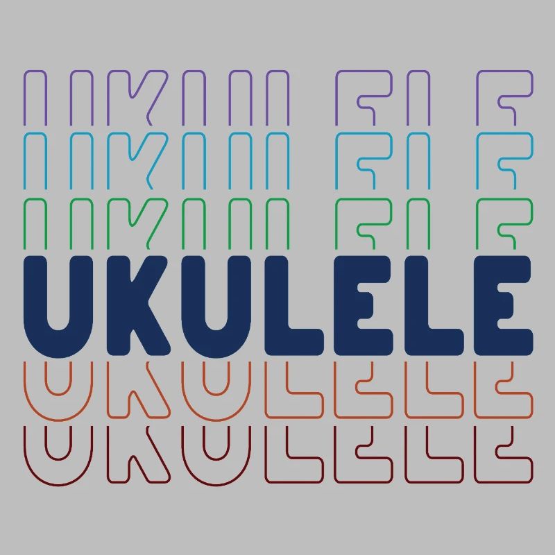 Ukulele typography