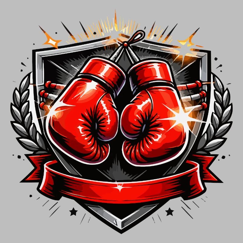 Conception de l’emblème du gant de boxe