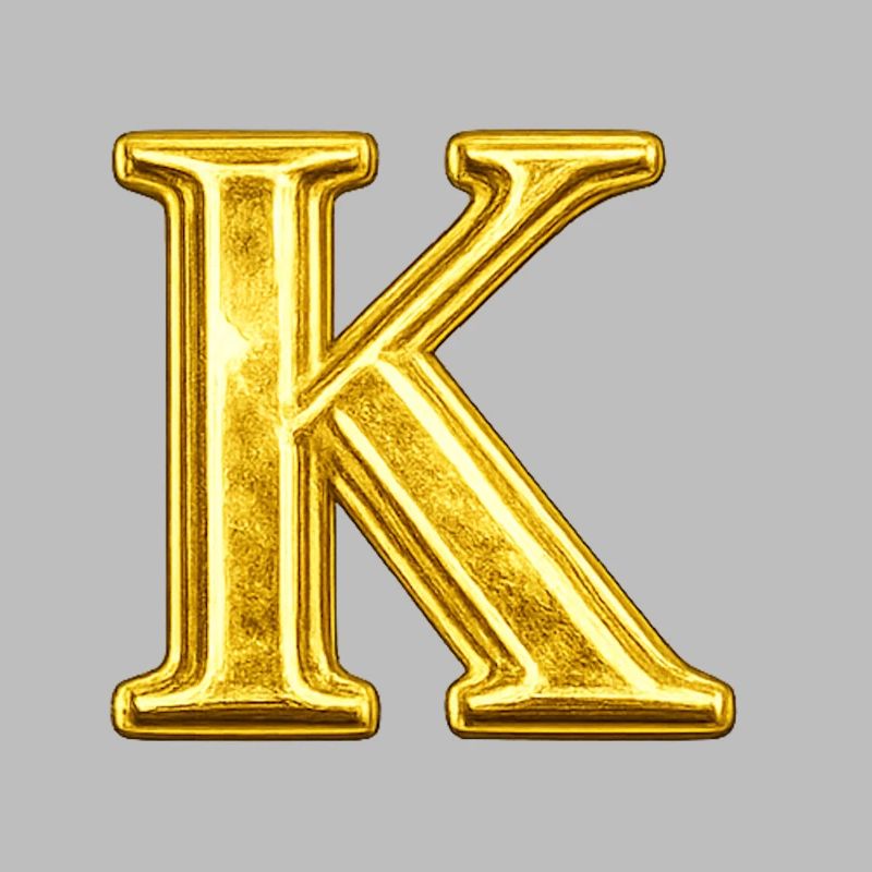 Monogramme d’or K