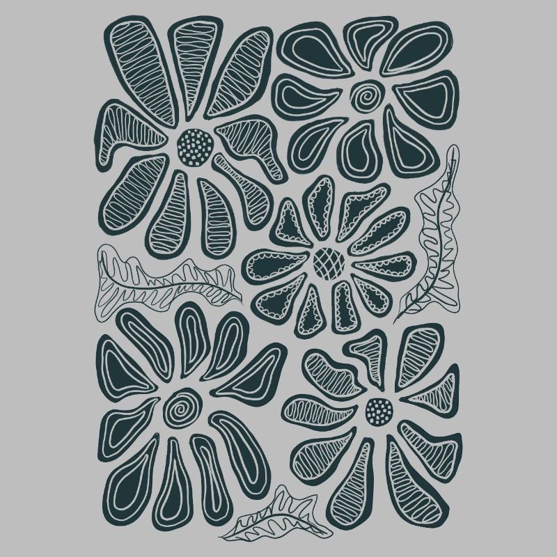 Doodle Daisy Bloom Floral Sketch