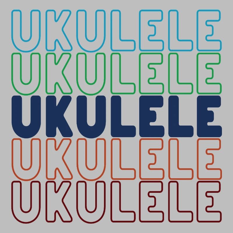 Ukulele typography