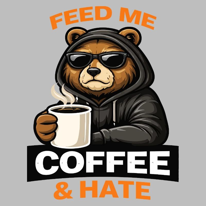 Grumpy Bear Coffee Attitude