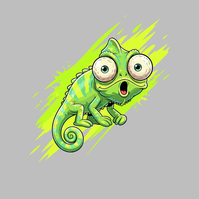 Éclaboussure caméléon néon