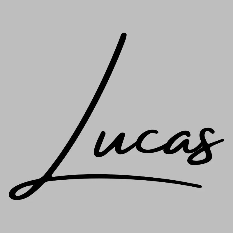Lucas Name Design - Personalized Typography