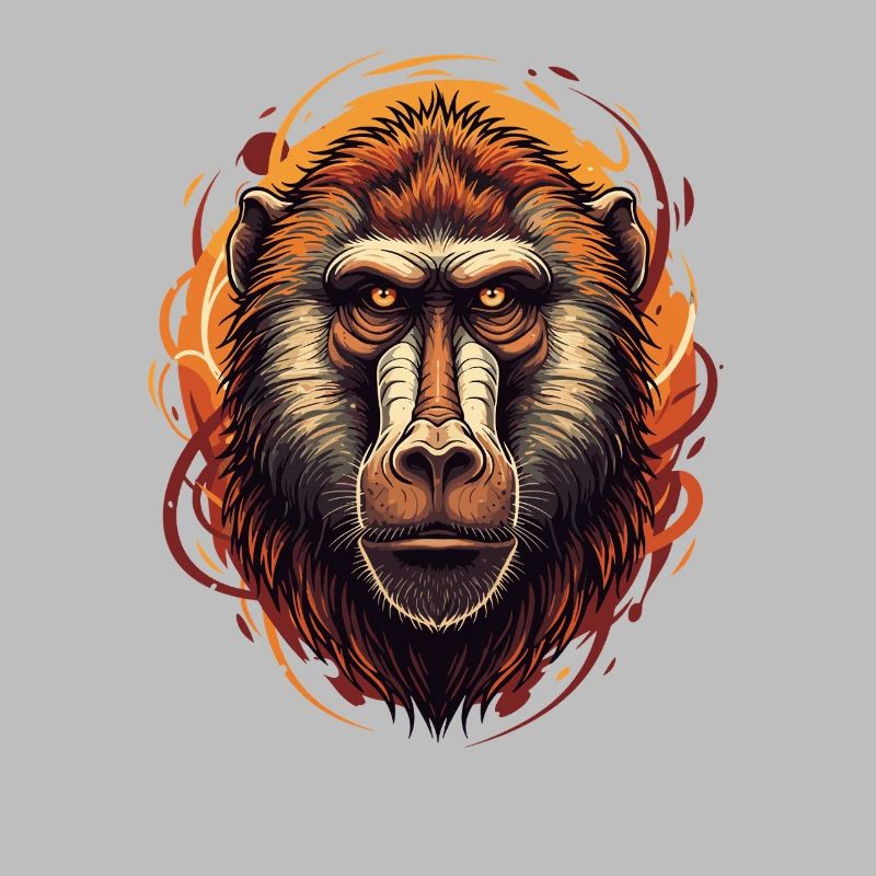 Pavian Affe Portrait