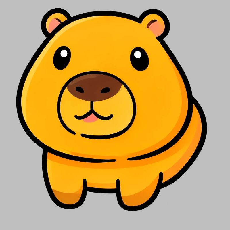 Chubby Bear Mascot Illustration