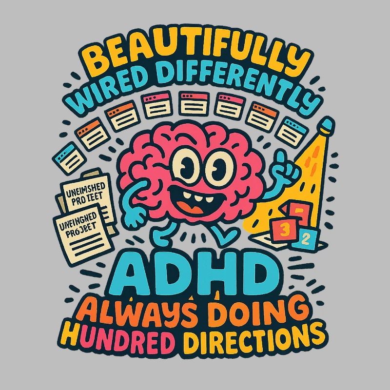 ADHD Always Doing Hundred Directions Neurodivergen