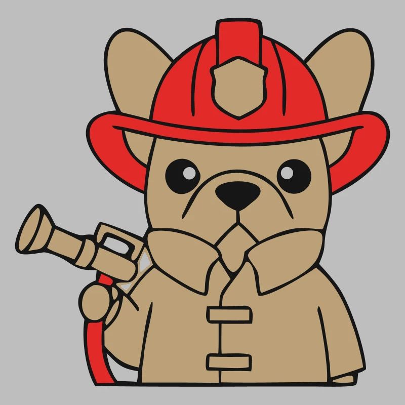 Frenchie Fire Brigade Dog Comic