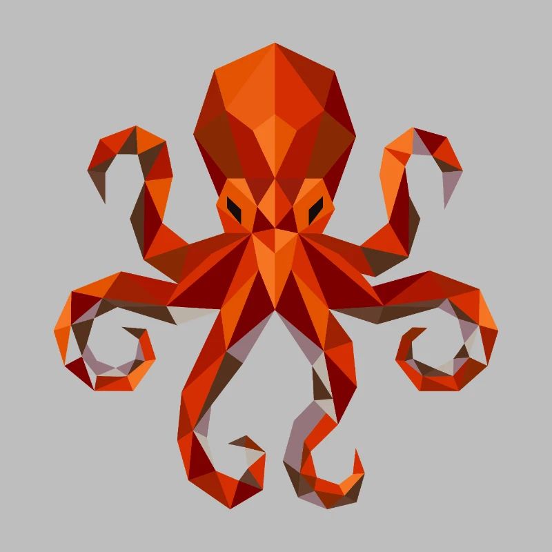 Octopus Squid Polygon