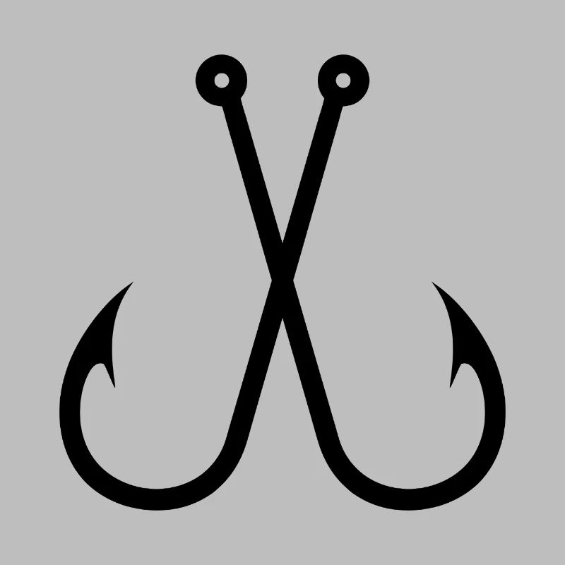 Crossed Fish Hooks
