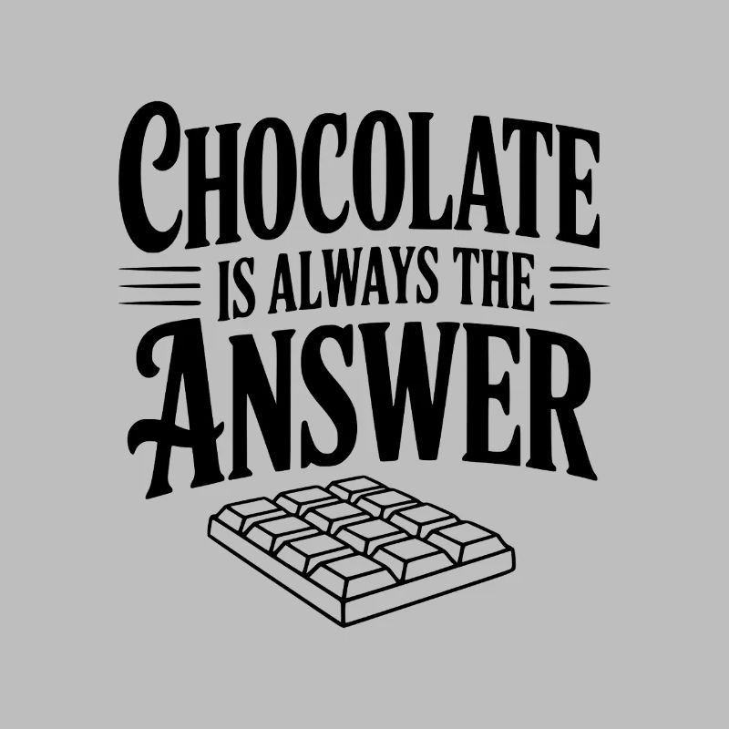 Le chocolat est toujours la solution