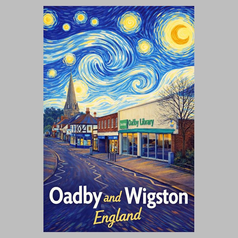 Oadby Wigston England Sternenstraßen