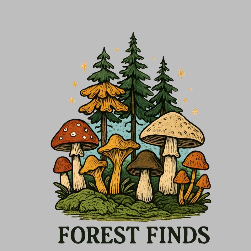Découverte de champignons dans la forêt