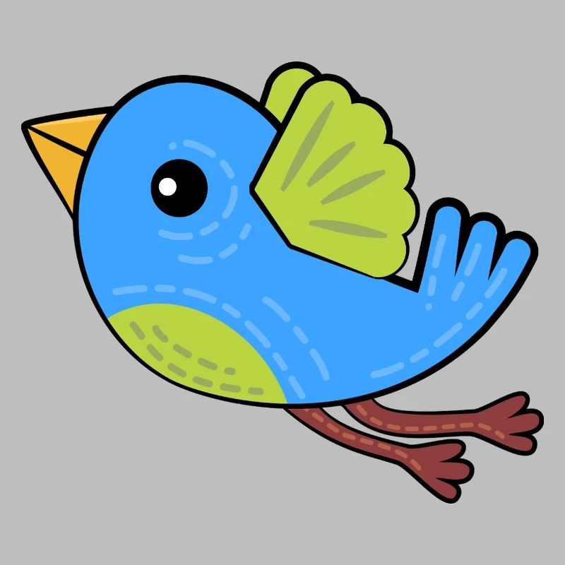 Kleiner Blauer Vogel