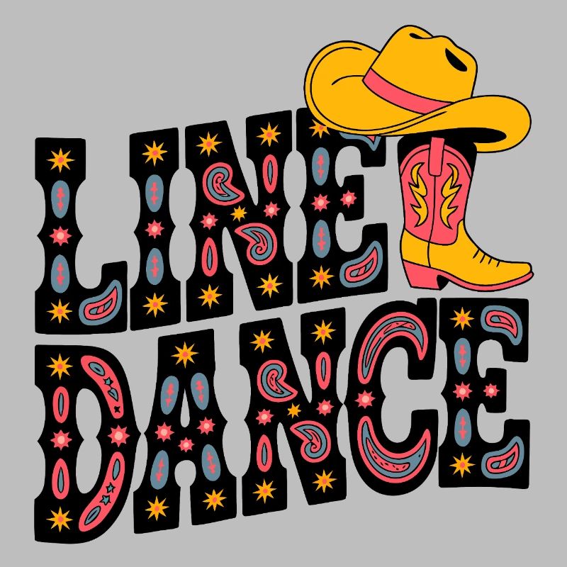 Neon Cowboy Boots Pattern