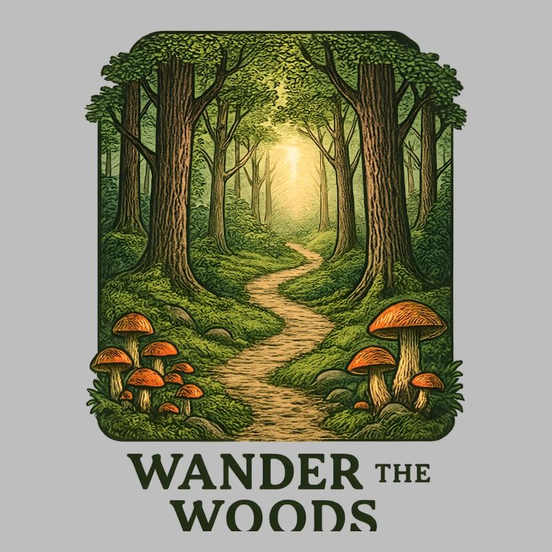 Waldpfad Wander durch den Wald