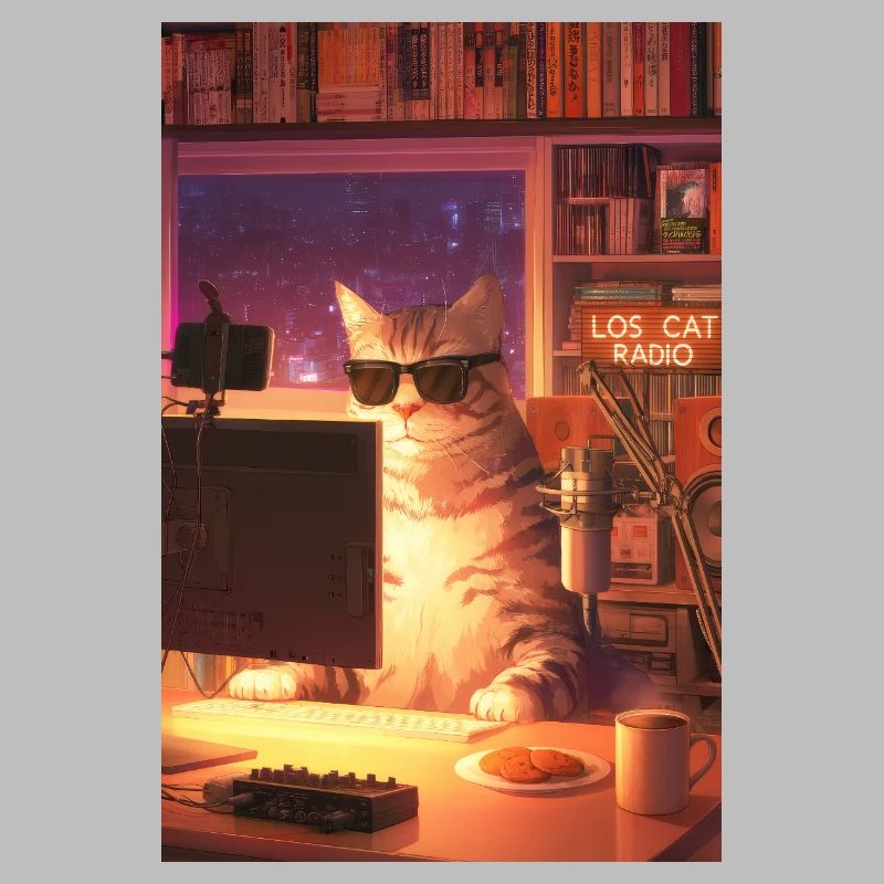 Cat Stream Neon Studio