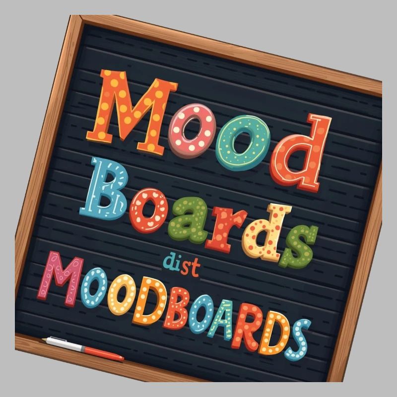 Mood Boards – Bunte Typografie