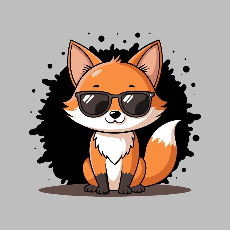 Chic Fox Schwarze Brille