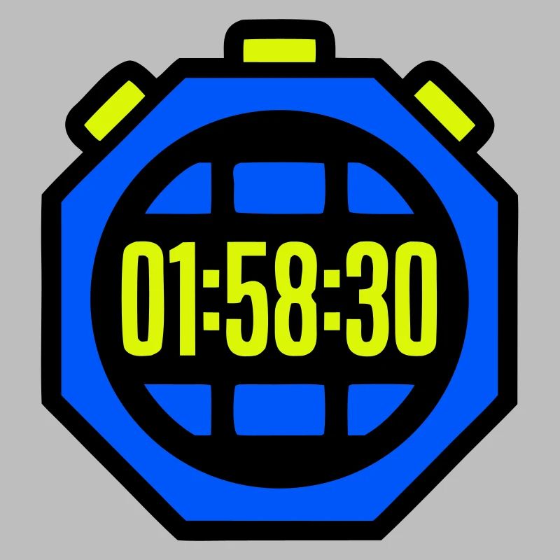 Stoppuhr Bestzeit Halbmarathon