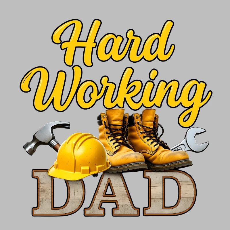 Hart arbeitender Vater Vatertagsgeschenk Handwerke
