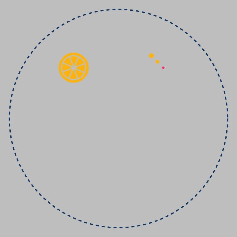 Citrus Orbit Print