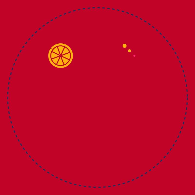 Citrus Orbit Print
