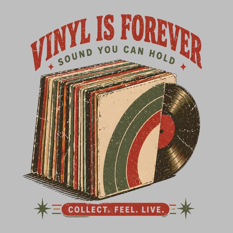 Vinyl Is Forever Retro Record Design