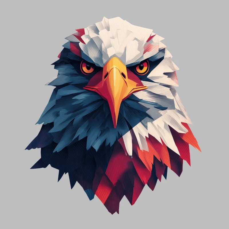 Majestic eagle piercing gaze