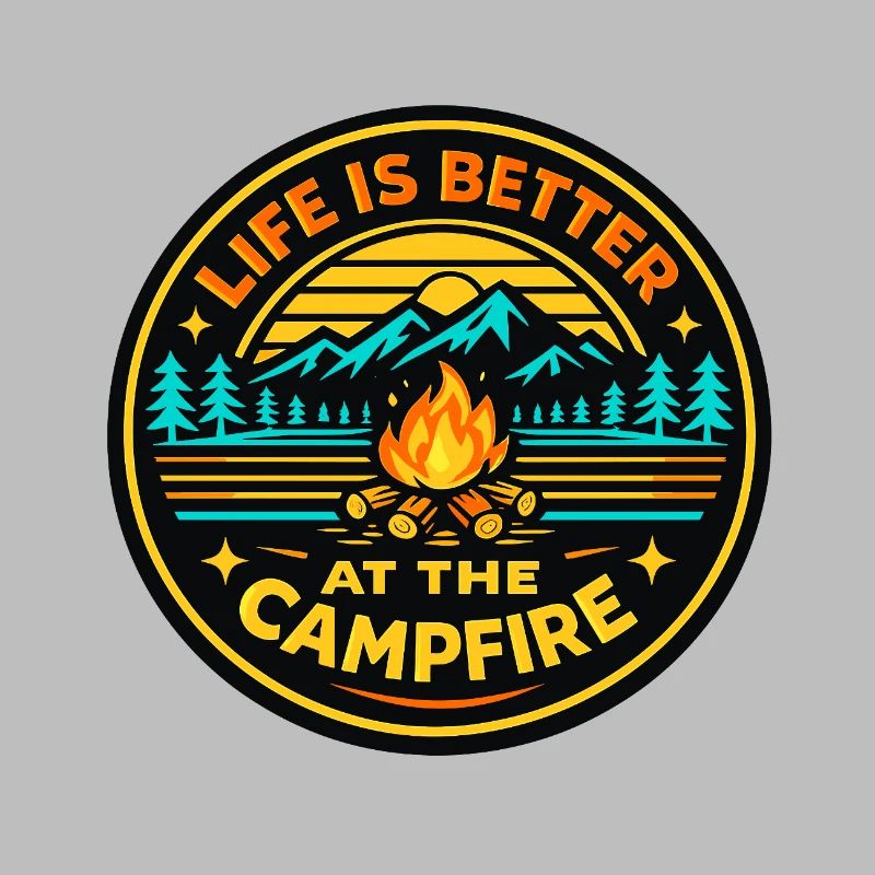 Mode de vie autour du feu de camp