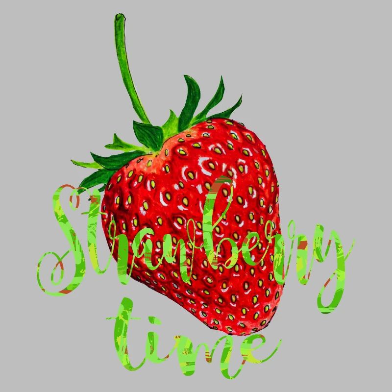 Erdbeere mit Spruch