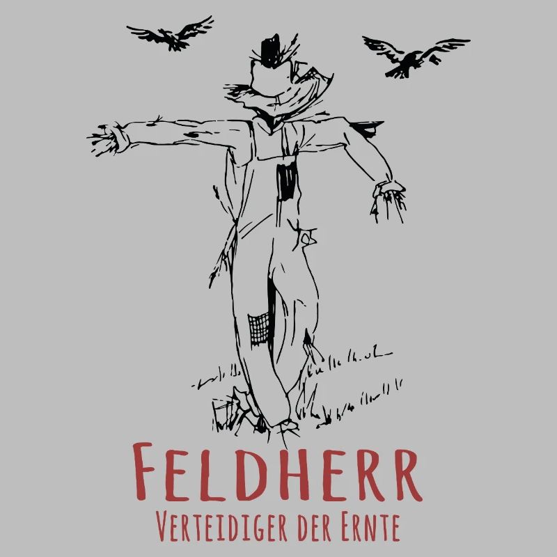 Feldherr Vogelscheuche Lustiger Ernte Spruch