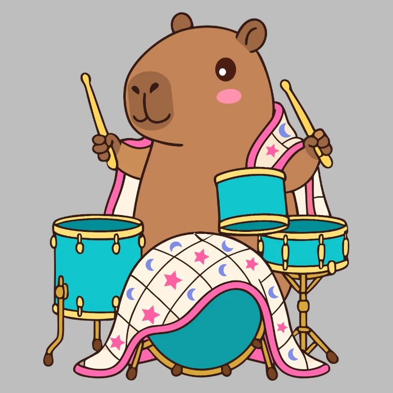 Drumming Capibara Parade – Kleiner Trommler