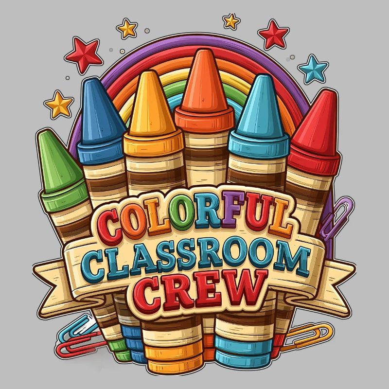 Équipe de classe colorée