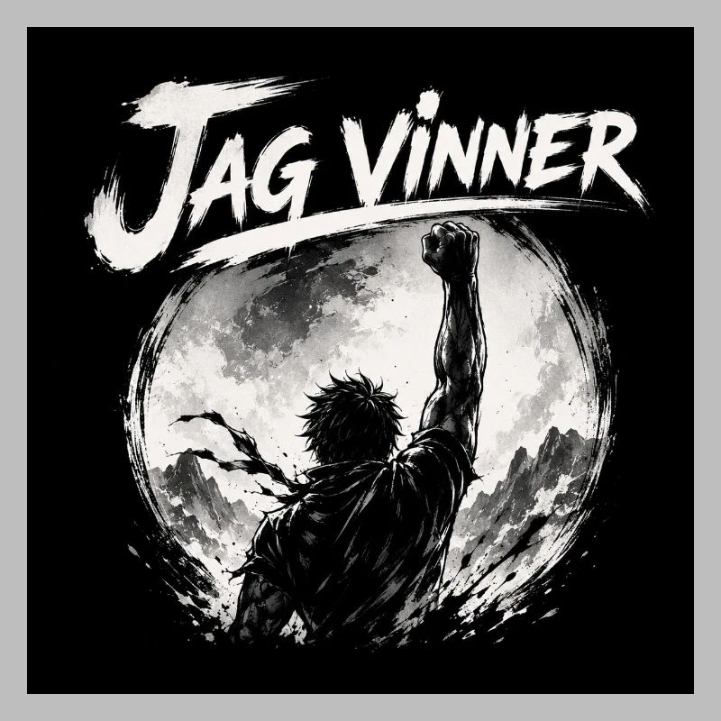 Je gagne – Icône monochrome de la lune