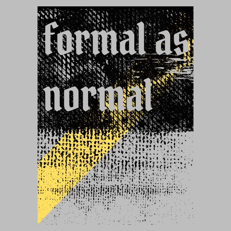 Anti-formales, grungy-ironisches Design