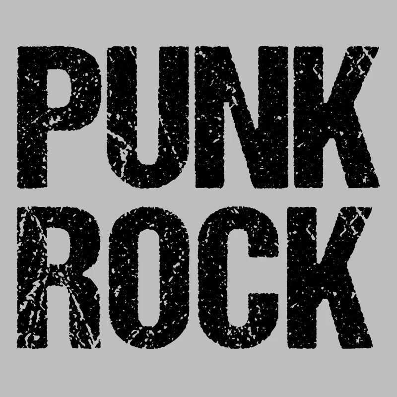 Distressed Punk Rock logo design