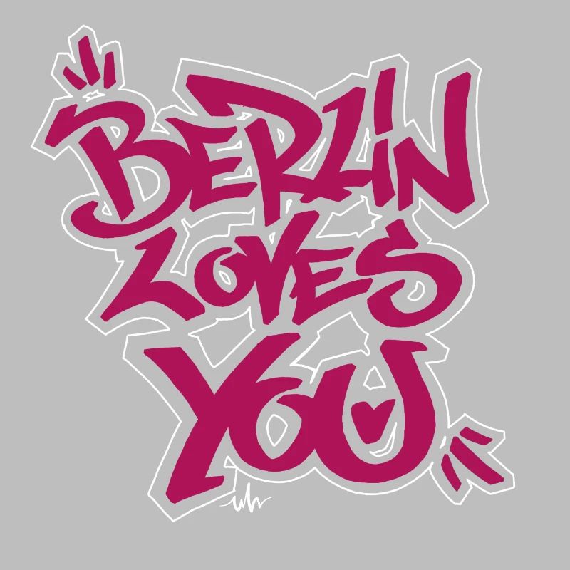 Berlin loves you graffiti style