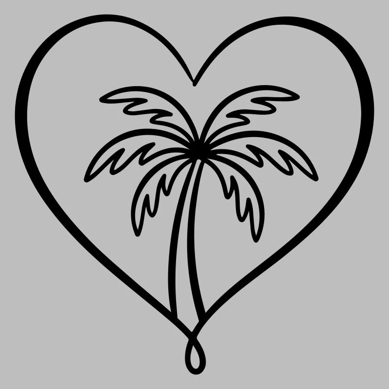 Palm Tree Symbol Island