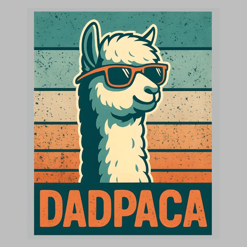 Llama Dadpaca Rétro