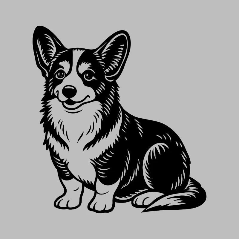 Corgi sitting