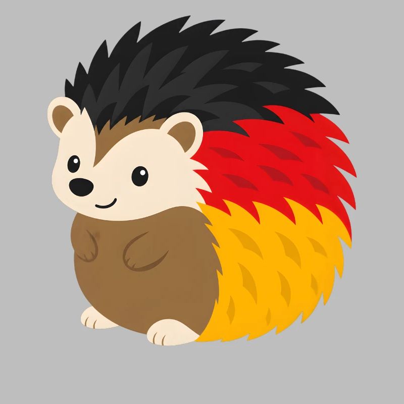 Regenbogen-Igel Design